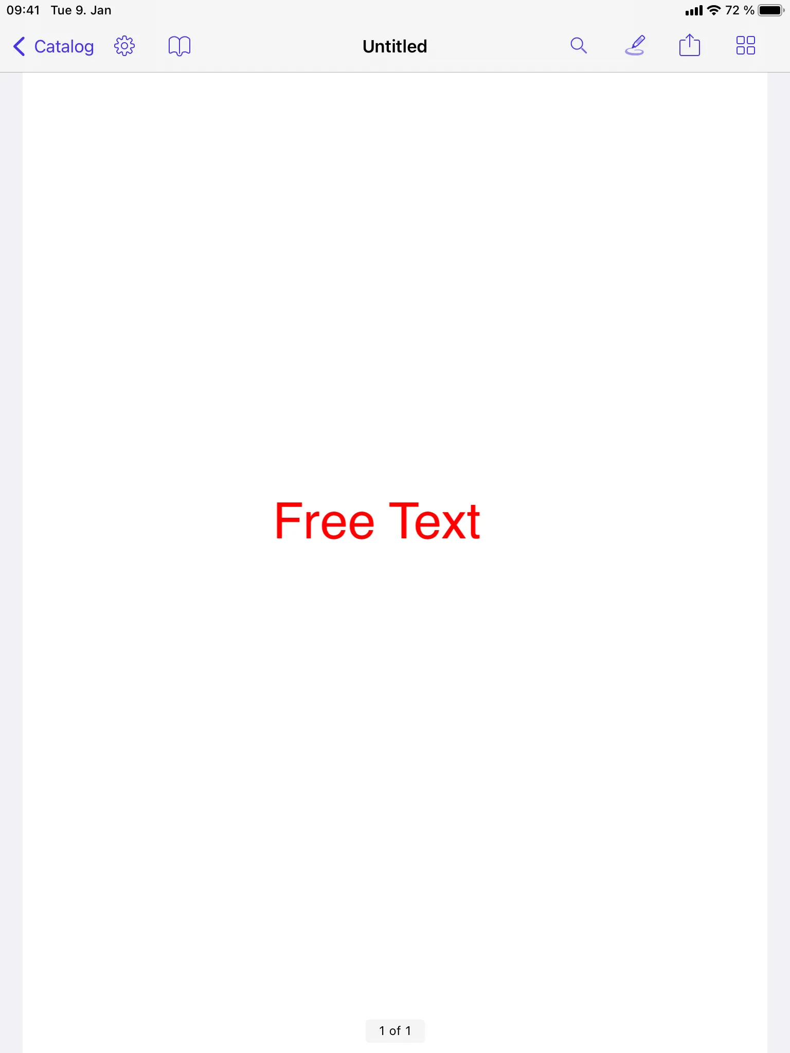 Nutrient free text annotation example
