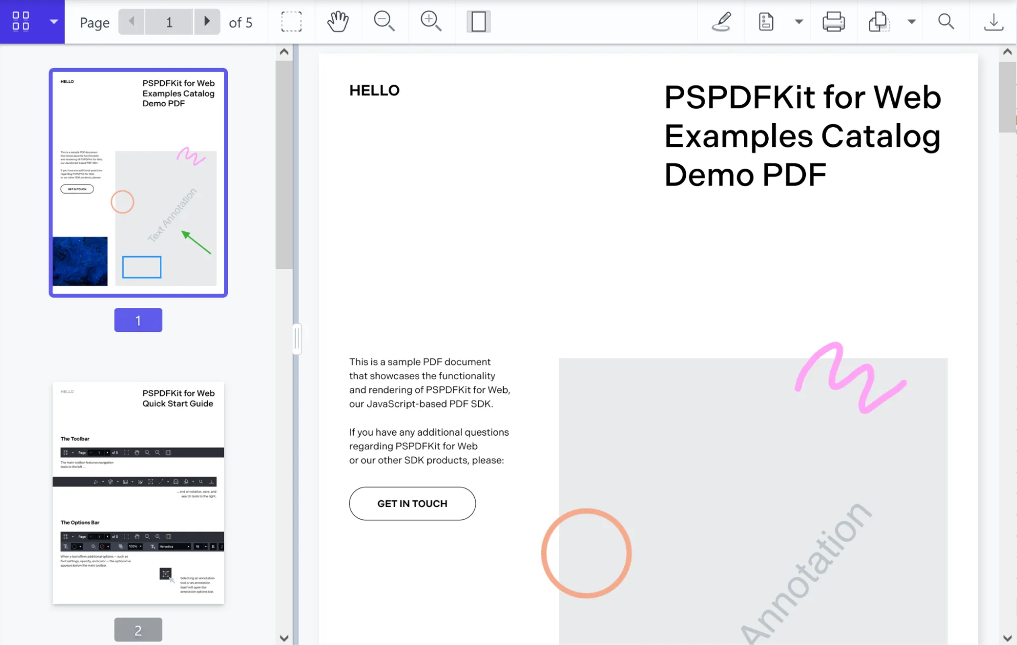 JavaScript PDF Viewer Nutrient Web SDK Standalone