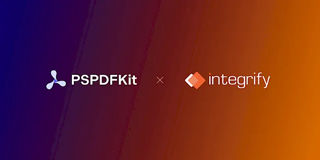 Integrify Has Been Acquired by Document Lifecycle Leader PSPDFKit