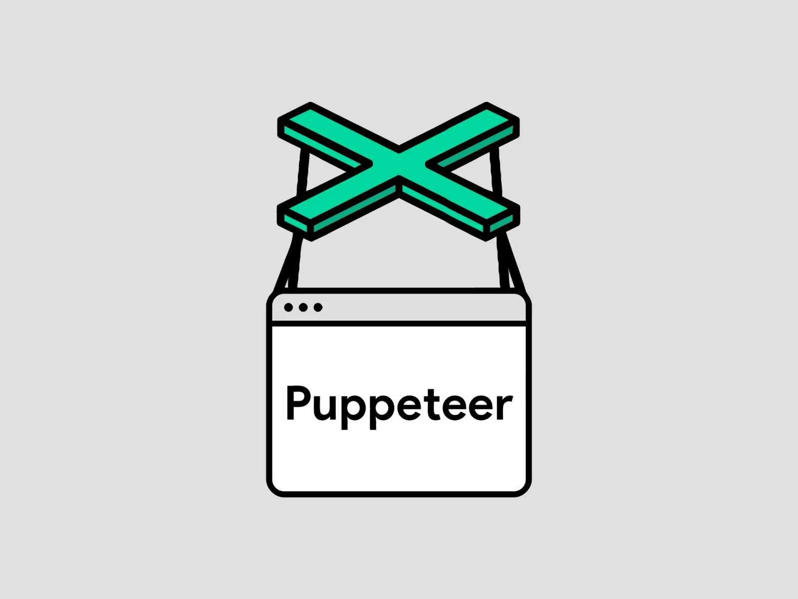 Puppeteer logo — Node.js tool to convert HTML to PDF