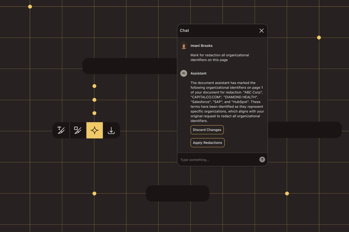 Smart redaction interface