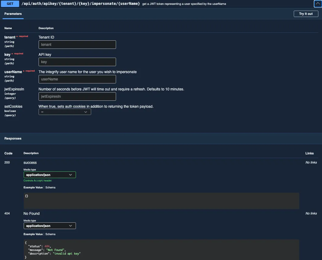 Retrieve a JWT with an API key