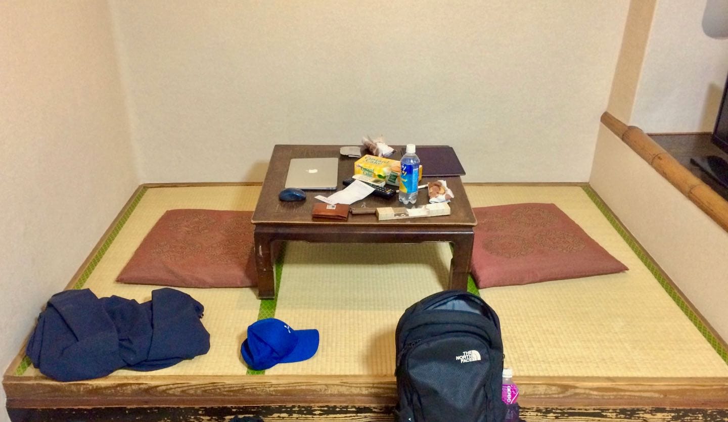 In a traditional ryokan