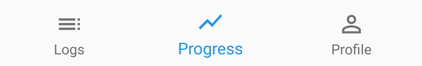 Initial bottom navigation