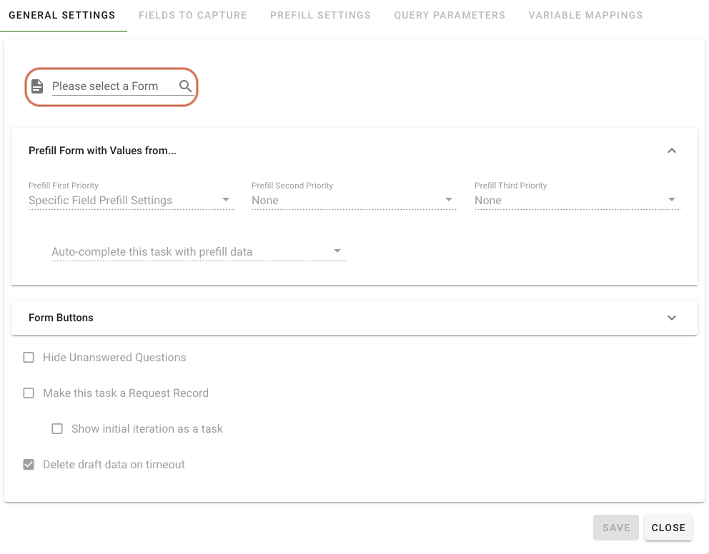 Adding form configuration