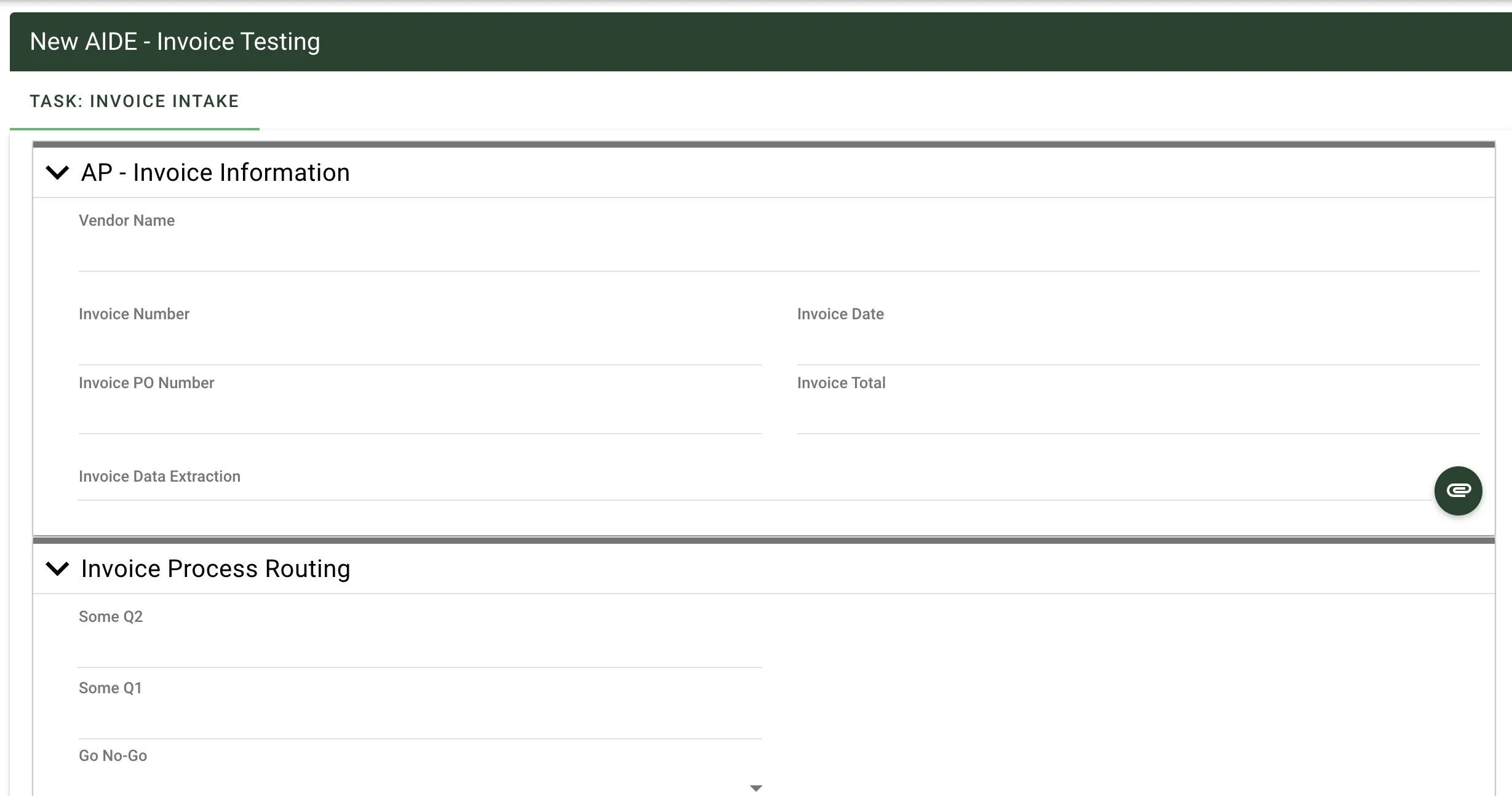 Series of forms in a request