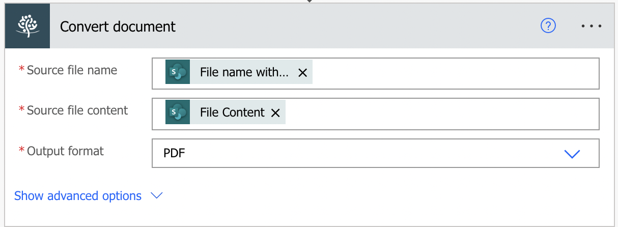 Convert to PDF using Power Automate