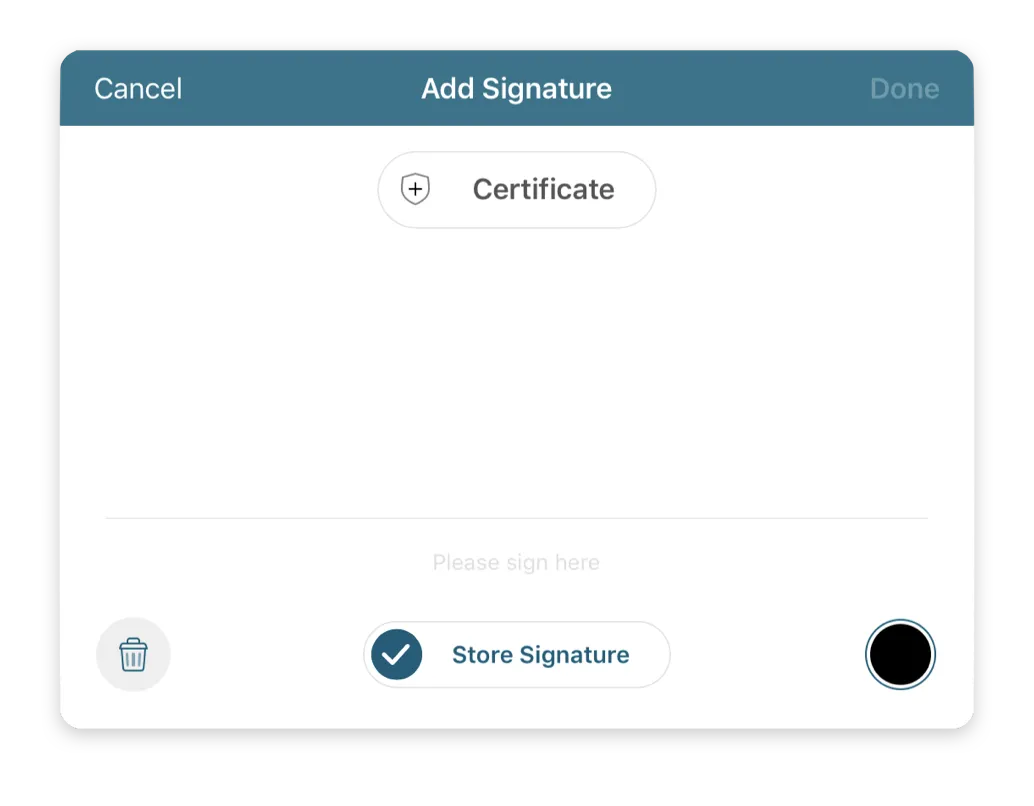 Signature Creation