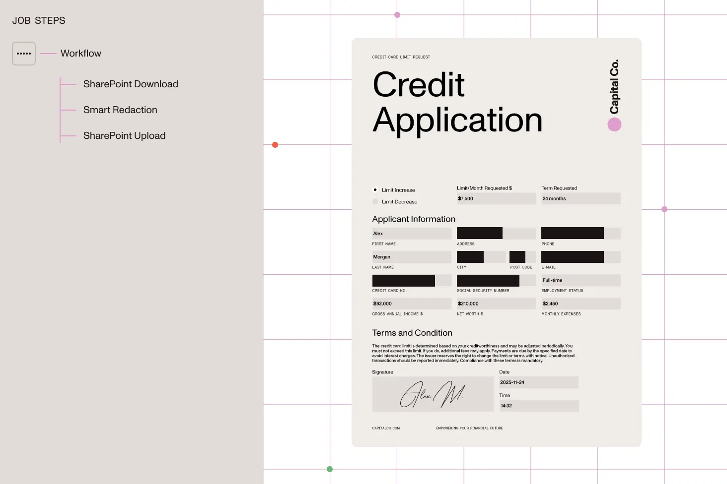 Workflow automation features