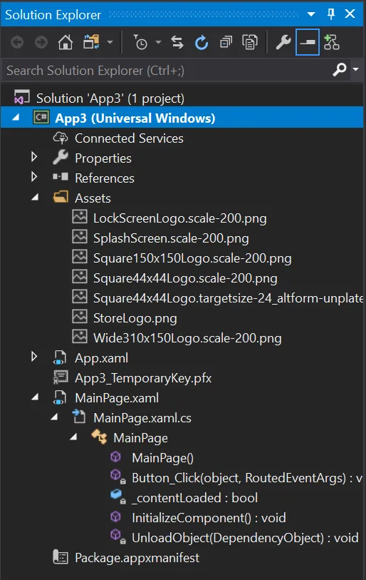Solution Explorer