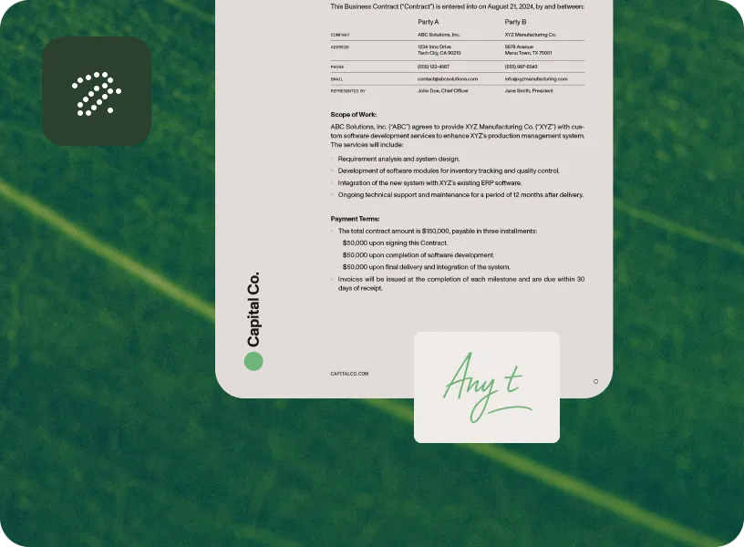 Contract approvals