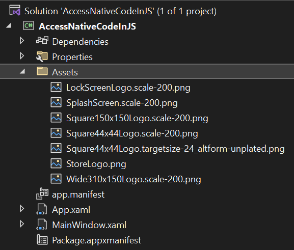 Project structure after step 4