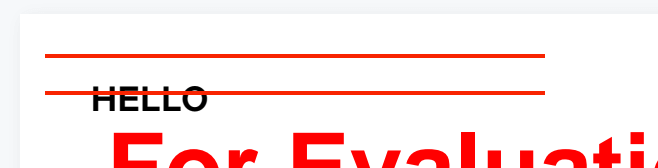 strikeout annotation