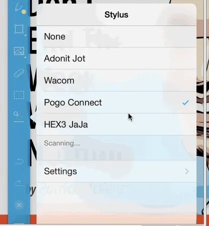 Stylus support