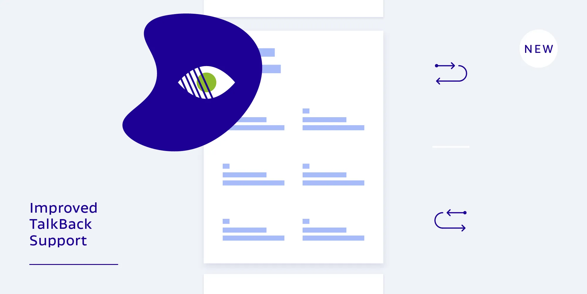 TalkBack Improvements Illustration