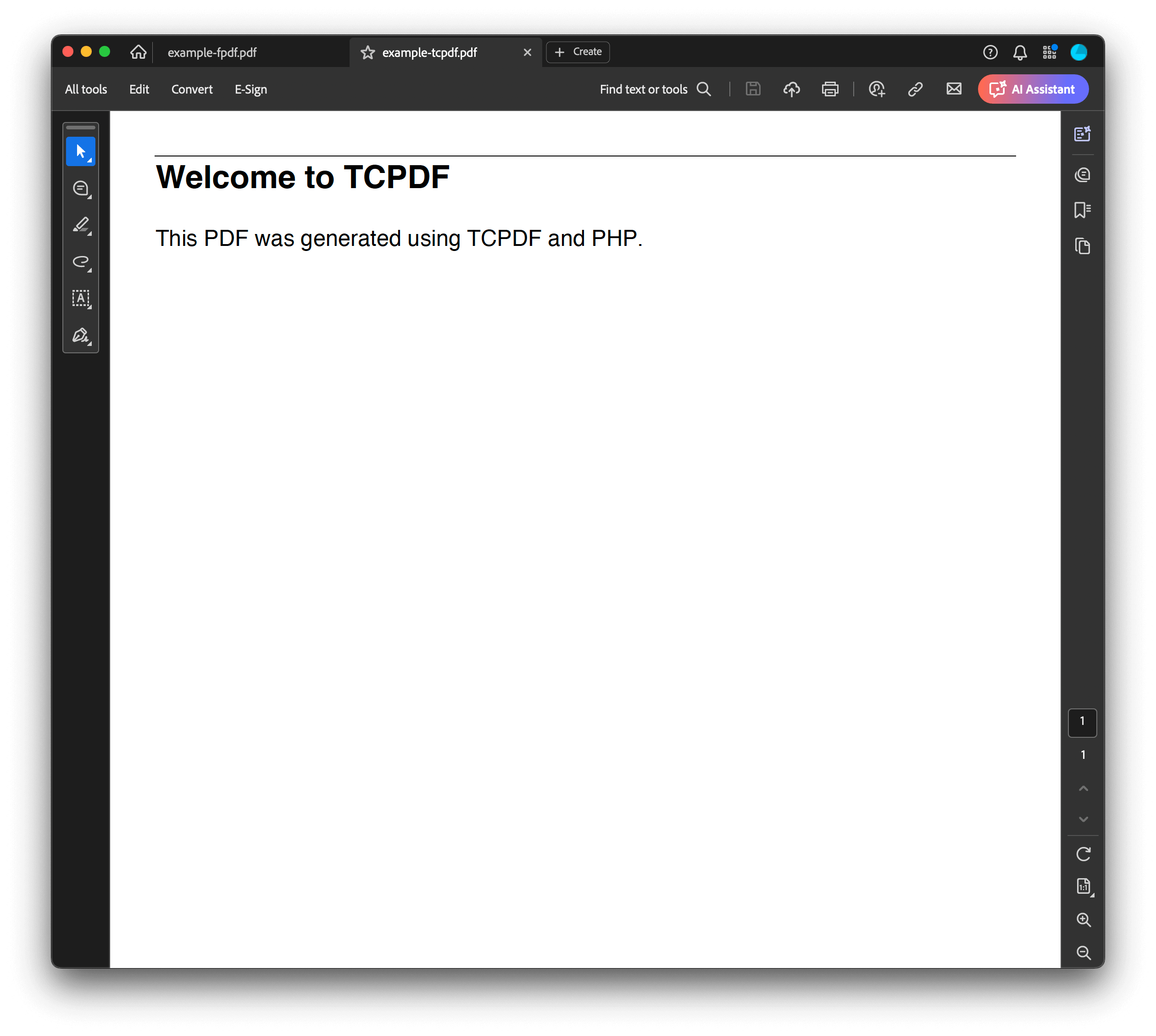 TCPDF demo