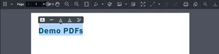 Text selection tooltip