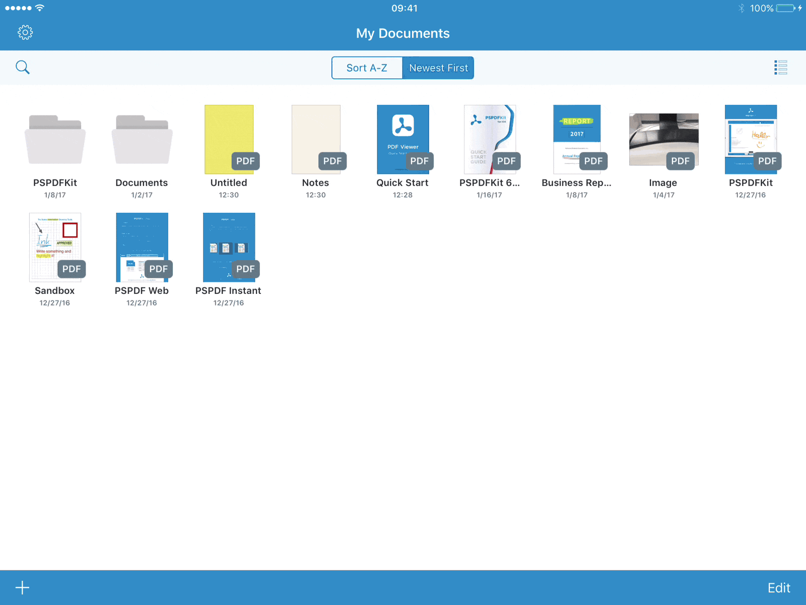 Toggle Between List and Grid View
