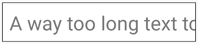 Text that’s too large