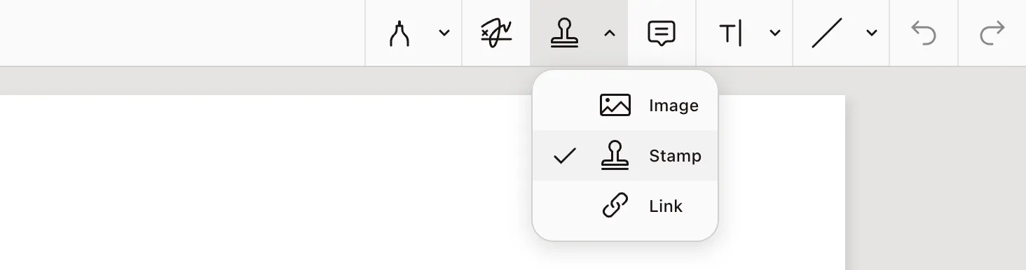 Stamp Annotation Templates Toolbar Button