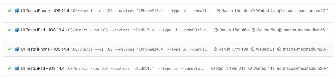UI tests