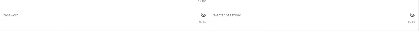 Password change form