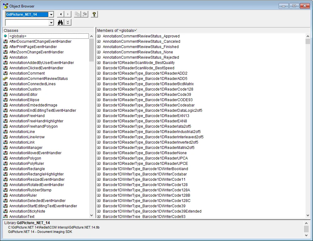 Using the Object Browser