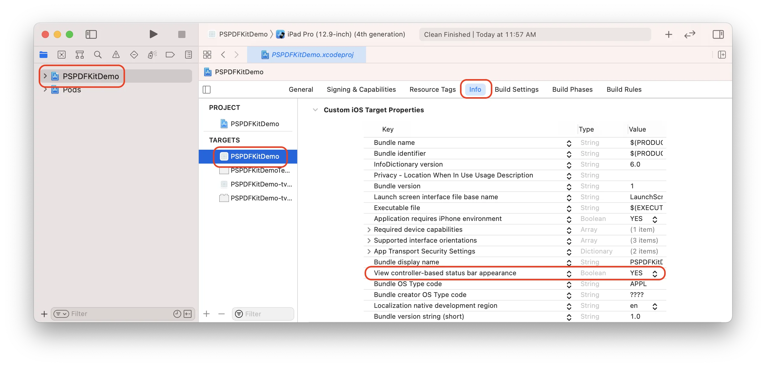 View controller based status bar appearance