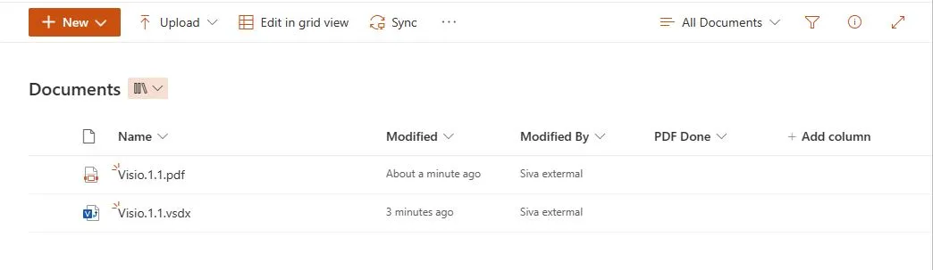 generate pdf files from visio