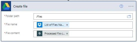 create file