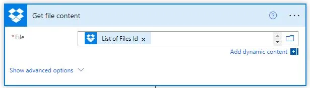 list of files id