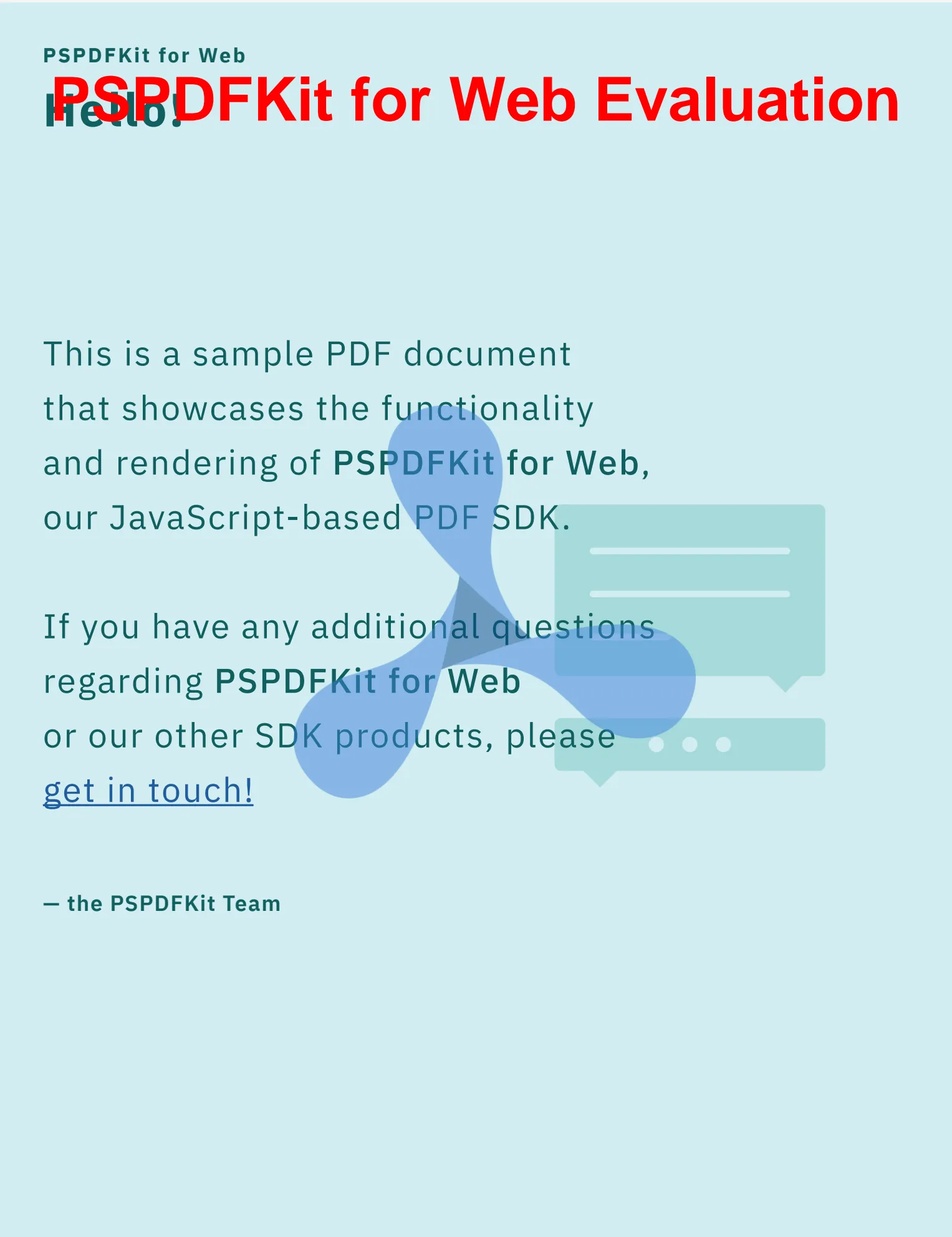 Watermarked PDF