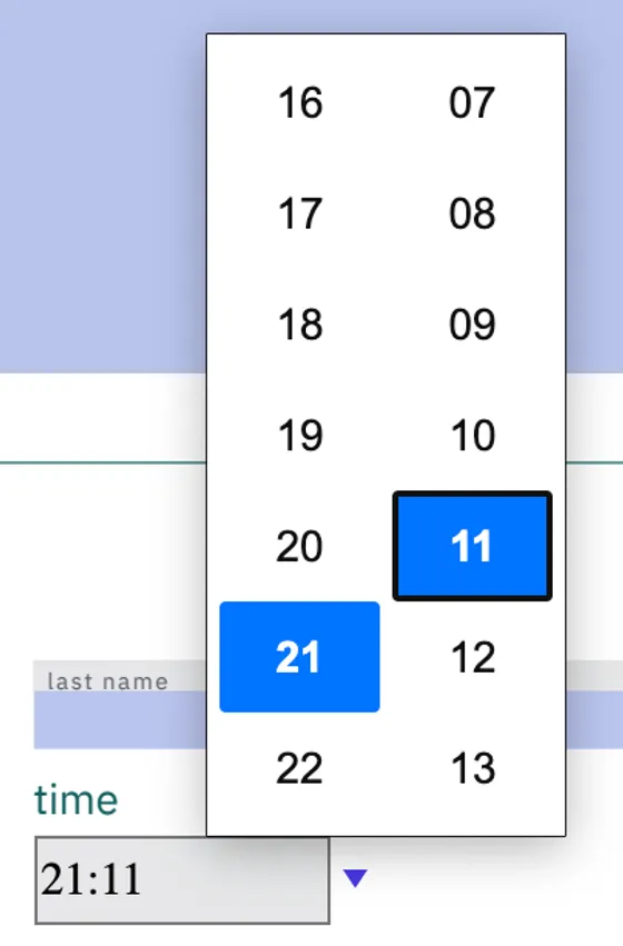 Time Picker