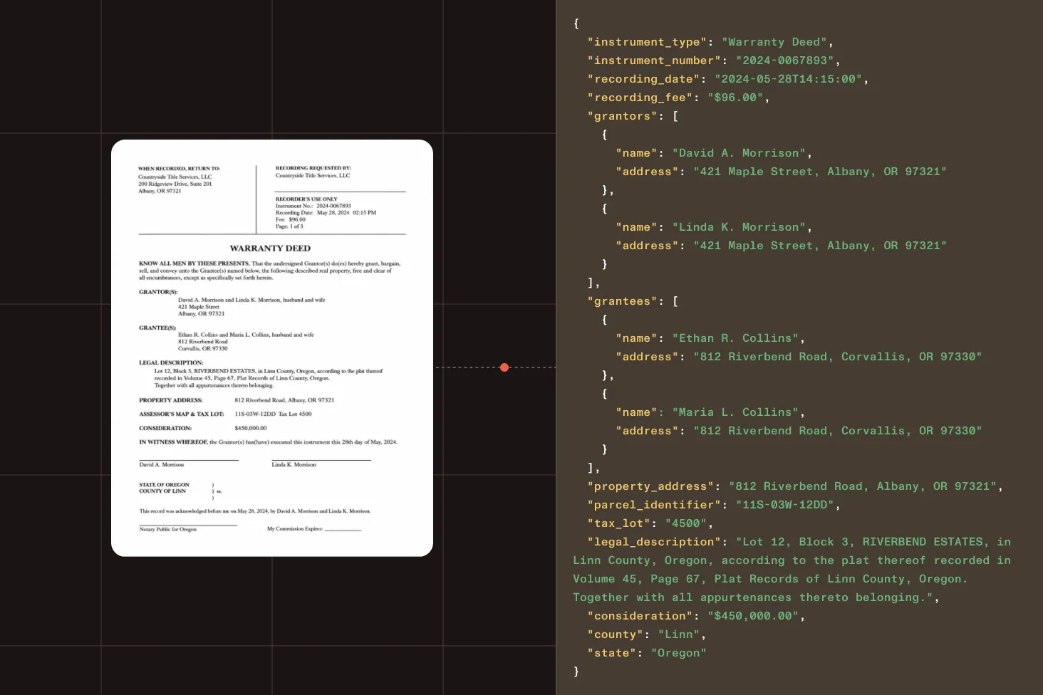 Structured data extracted from a court filing document