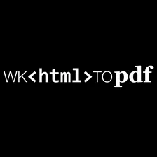 wkhtmltopdf logo — open source CLI tool to convert HTML to PDF