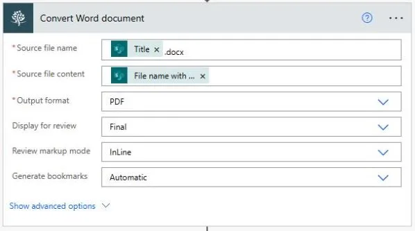 Convert Word document