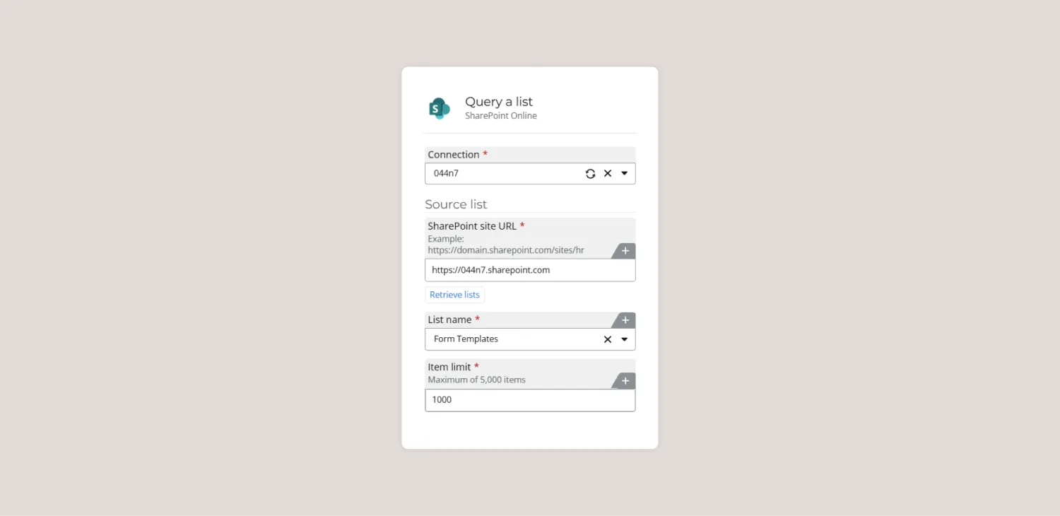Query a list