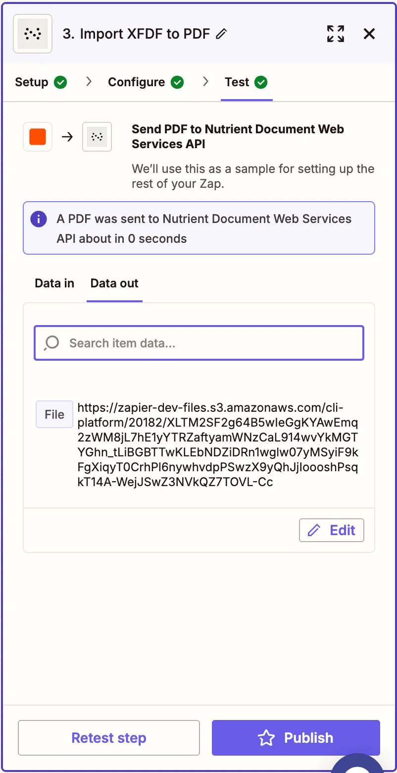 Run test to verify XFDF annotations were imported