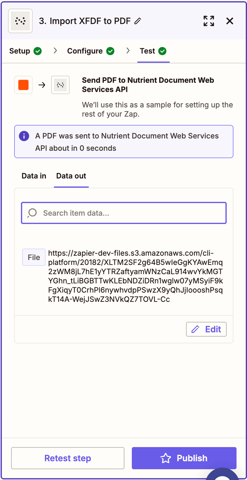 Run test to verify XFDF annotations were imported