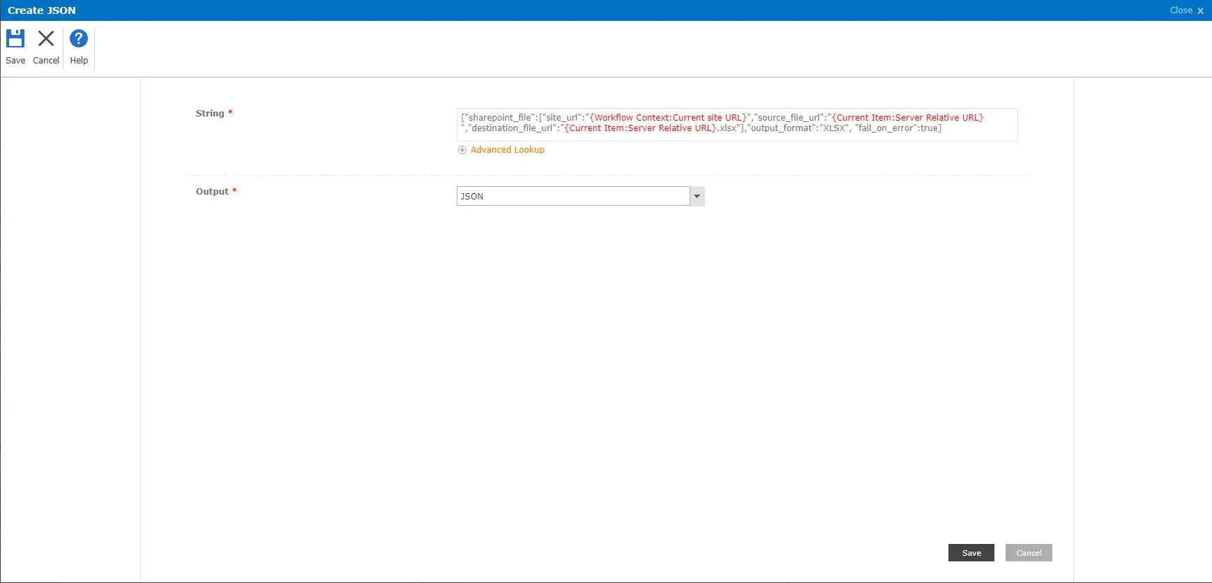 json code