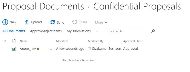 approve or reject file