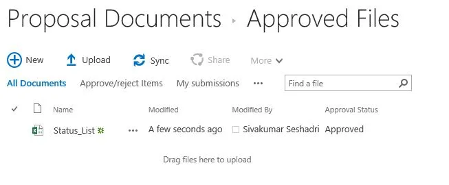approved files
