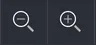 Zoom in and zoom out toolbar buttons.