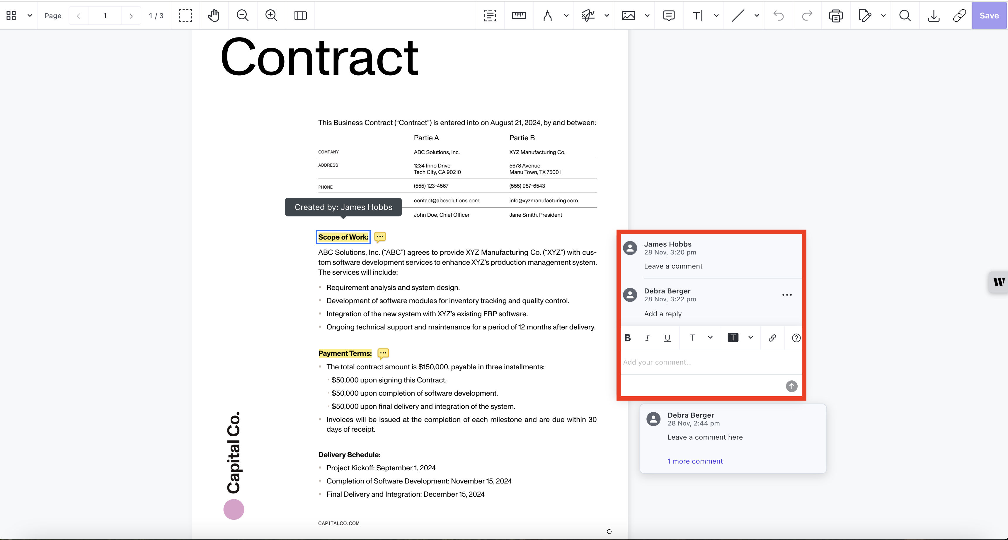 co-authoring support