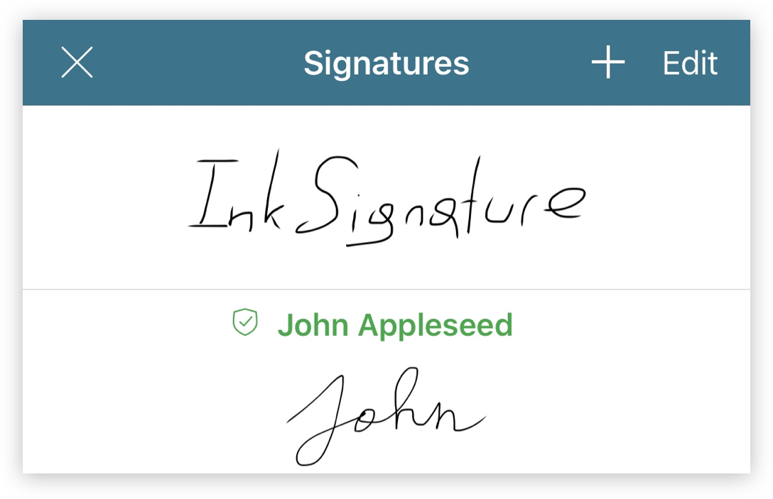 Signature Picker