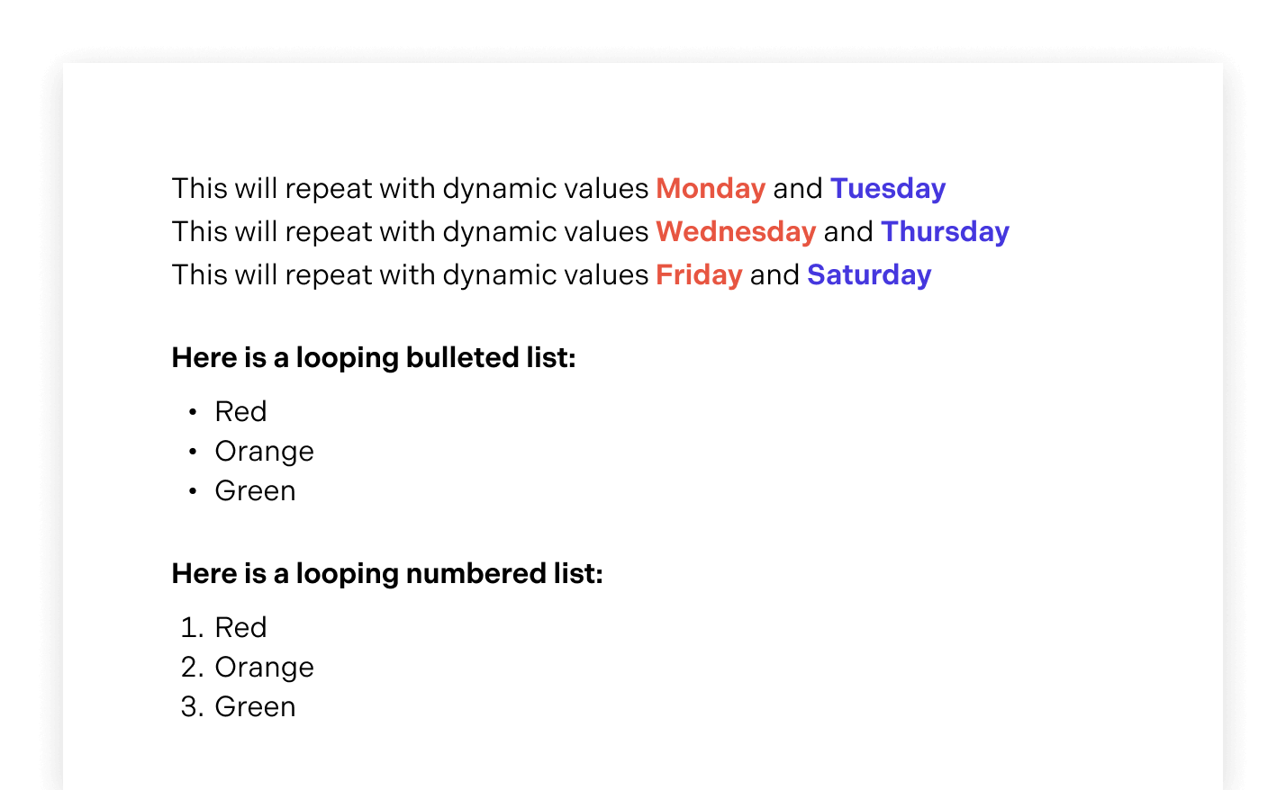Populated Word Template with Dynamic Table Rows